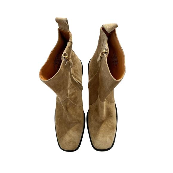 Tory Burch Sierra Suede Boot 11 Tan NEW - Picture 6 of 11